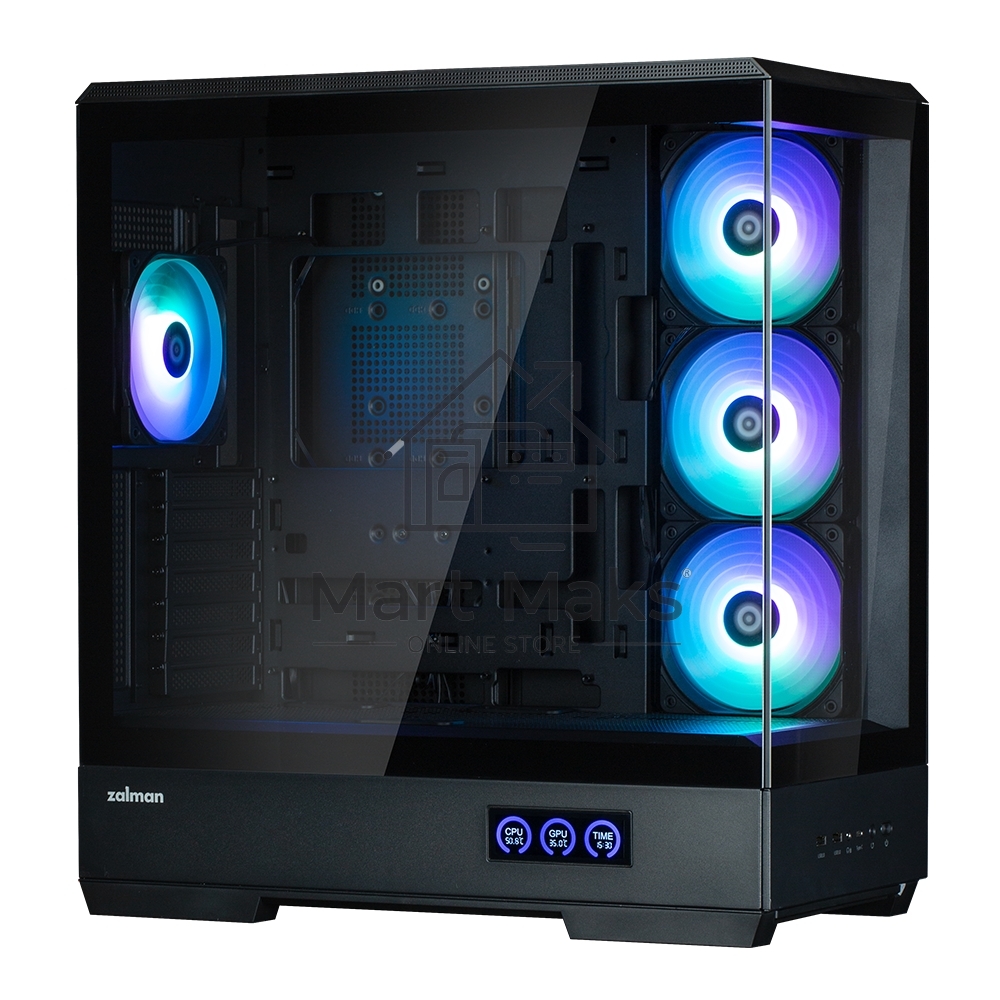 Компьютерный корпус ZALMAN P50 DS, ATX, BLACK, WINDOW, 2x3.5
