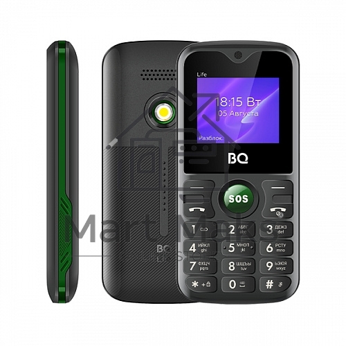 Мобильный телефон BQ 1853 Life черный/Green