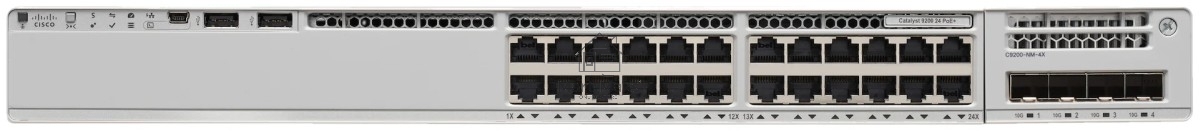 Коммутатор Catalyst 9300L 24-port 1G copper with fixed 4x1Gb SFP uplinks, PoE+, DNA Network Advantage Lic, C9300L-24P-4G-A