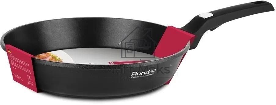 Сковорода Rondell Point RDA-1347, 26см, без крышки, графитовый