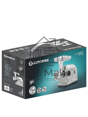 Мясорубка электрическая Eurostek EMG-0905 3200 Вт, 3 кг/мин, серебристый