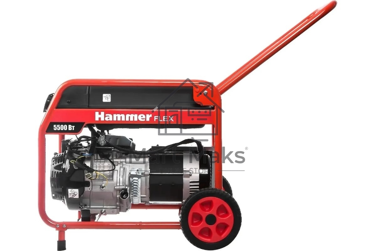 Бензоэлектростанция Hammer Flex GN6000T 5.5КВт 220В 50Гц бак 33л непр.13ч