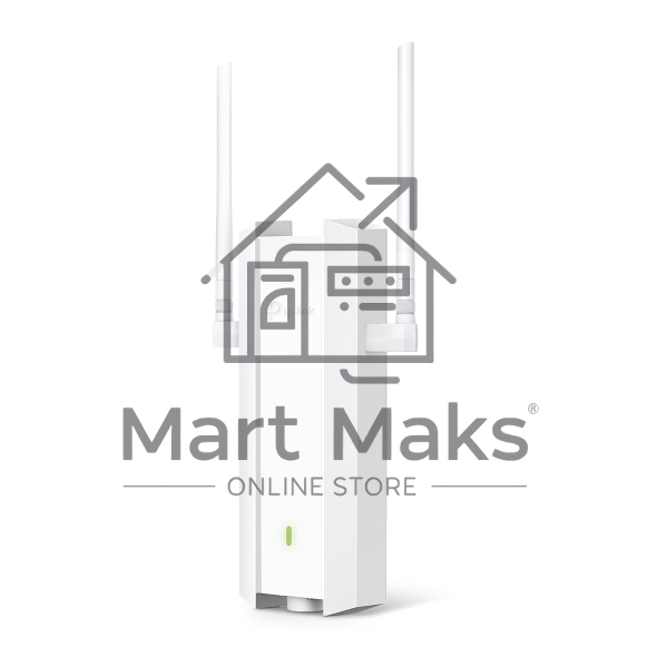 Двухдиапазонная точка доступа TP-Link EAP625-Outdoor HD, для улицы и помещений с поддержкой Wi-Fi 6 AX1800, 1 гиг. порт RJ45, 802.3af/at, Passive PoE (48 В, 0,5 А), IP67, 2 внешние антенны
