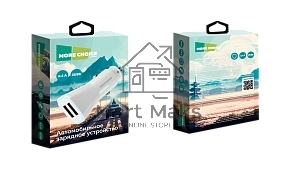 Автомобильная зарядка (от прикуривателя) MORE CHOICE (4610196406249) AC24 белый