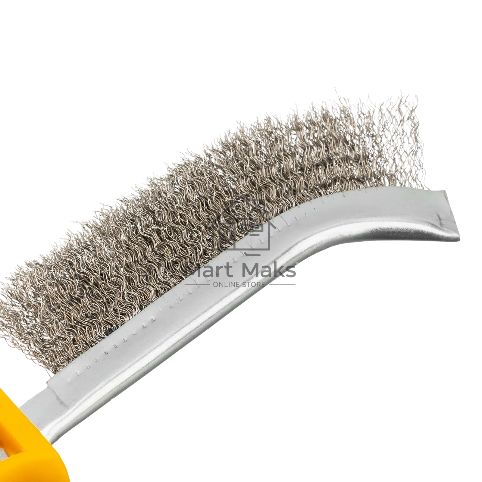 Щетка металлическая Denzel с пластмассовой ручкой, нержавеющая проволока