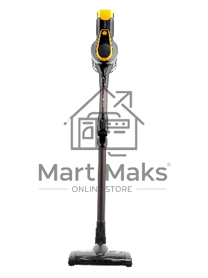 Пылесос вертикальный Brayer BR4273 серый/желтый, питание от аккумулятора, 350 Вт, уборка сухая, пылесборник 0,8 л