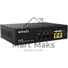 Коммутатор Tenda SG106PC, 4×1 Гбит/с PoE + 2×1 Гбит/с Uplink, неуправляемый