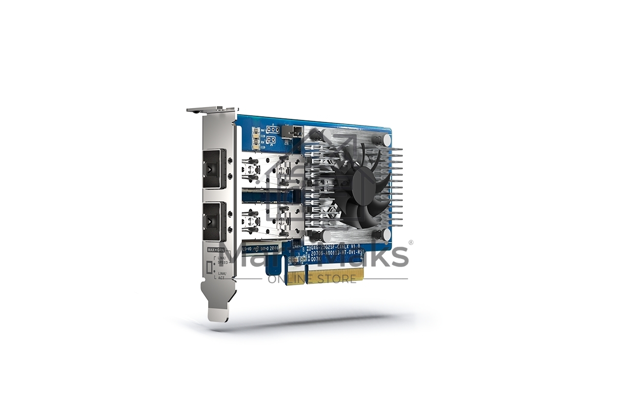 Двухпортовая сетевая карта QNAP Expansion Card 25 GbE SFP28, PCIe Gen4 x8
