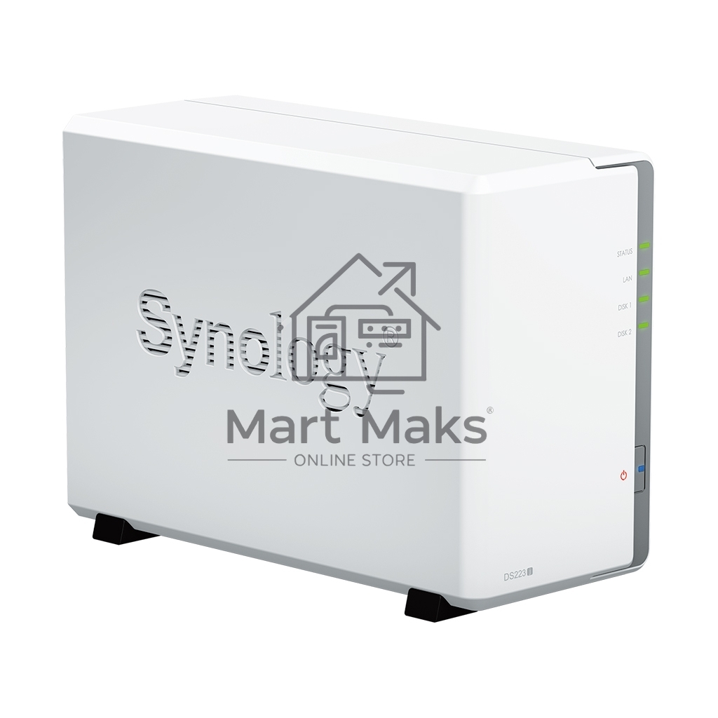 СХД настольное исполнение SYNOLOGY 2BAY NO HDD DS223J