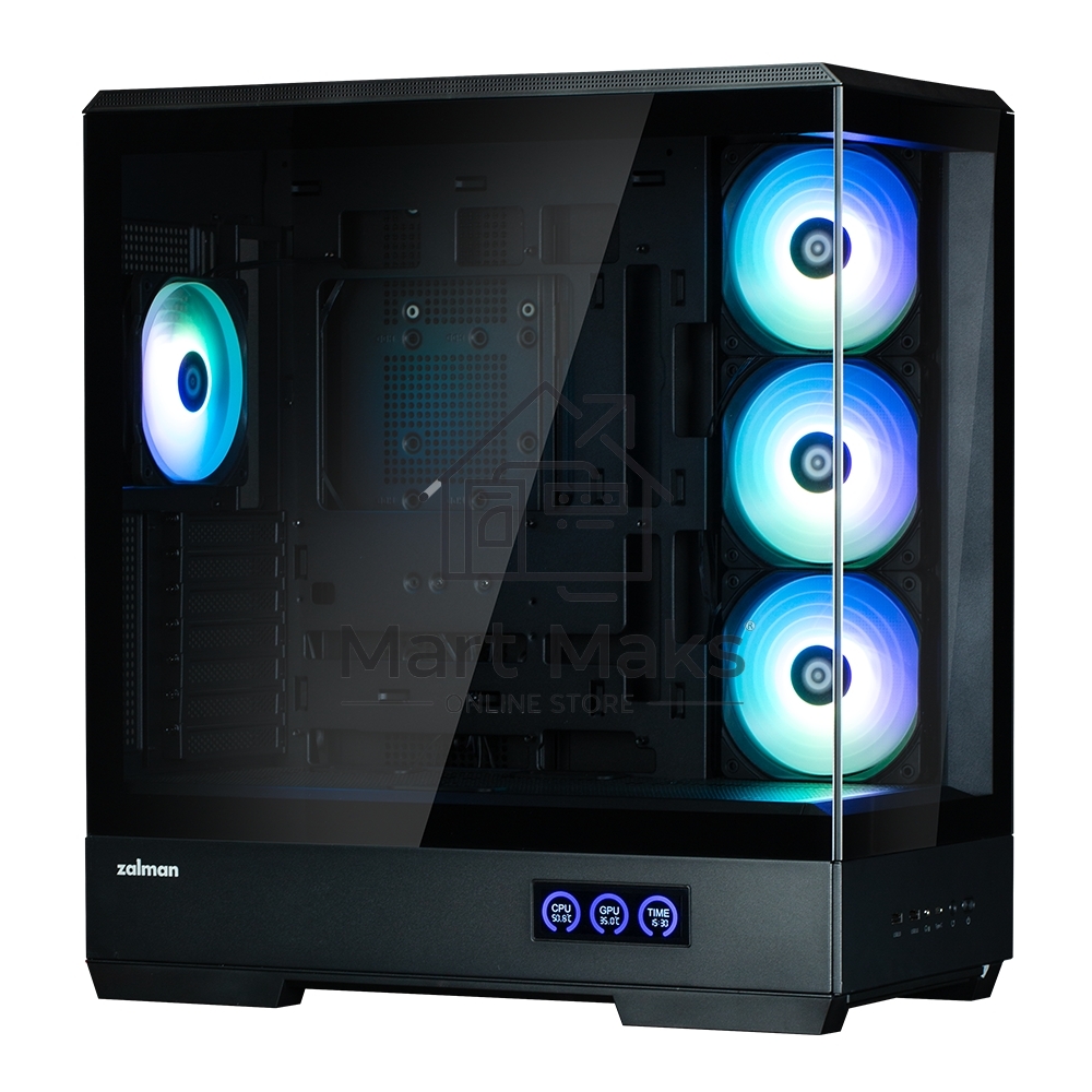 Компьютерный корпус ZALMAN P50 DS, ATX, BLACK, WINDOW, 2x3.5