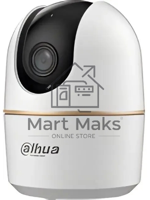 Мини-PT IP-видеокамера DAHUA DH-IPC-H4AP-0360B с Wi-Fi 2.4ГГц 4Мп, 1/3” CMOS, объектив 3.6мм, видеоаналитика, ИК до 10м