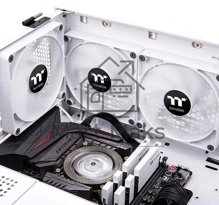 Комплект вентиляторов для корпуса Thermaltake CT120 (2 шт.) белый, 120 мм, 2000 об/мин, 25.8 дБ, 4 pin