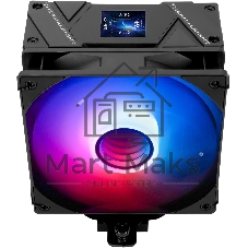 Устройство охлаждения(кулер) Thermalright Assassin Spirit 120 Vision ARGb Soc-AM5/AM4/1200/1700/1851 черный 4-pin 27dB Al+Cu LCD Ret (AS120-VISION-BL-ARGb)