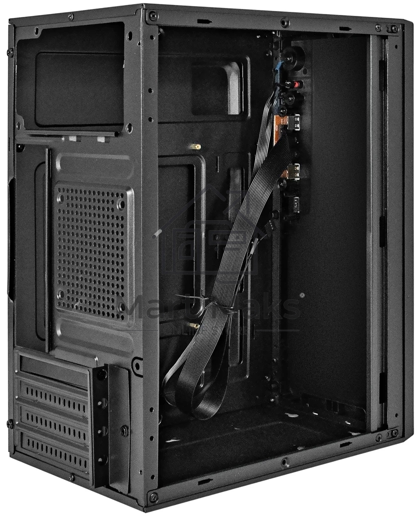 Компьютерный корпус Minitower ExeGate BAA-308U2-UNS400 (mATX, БП UNS400 с вент. 12см, 1*USB+2*USB3.0, HD Audio, черный)