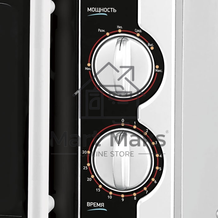 Микроволновая печь BBK 20MWS-712M/WB белый, 20 л, 700 Вт, переключатели - поворотный механизм