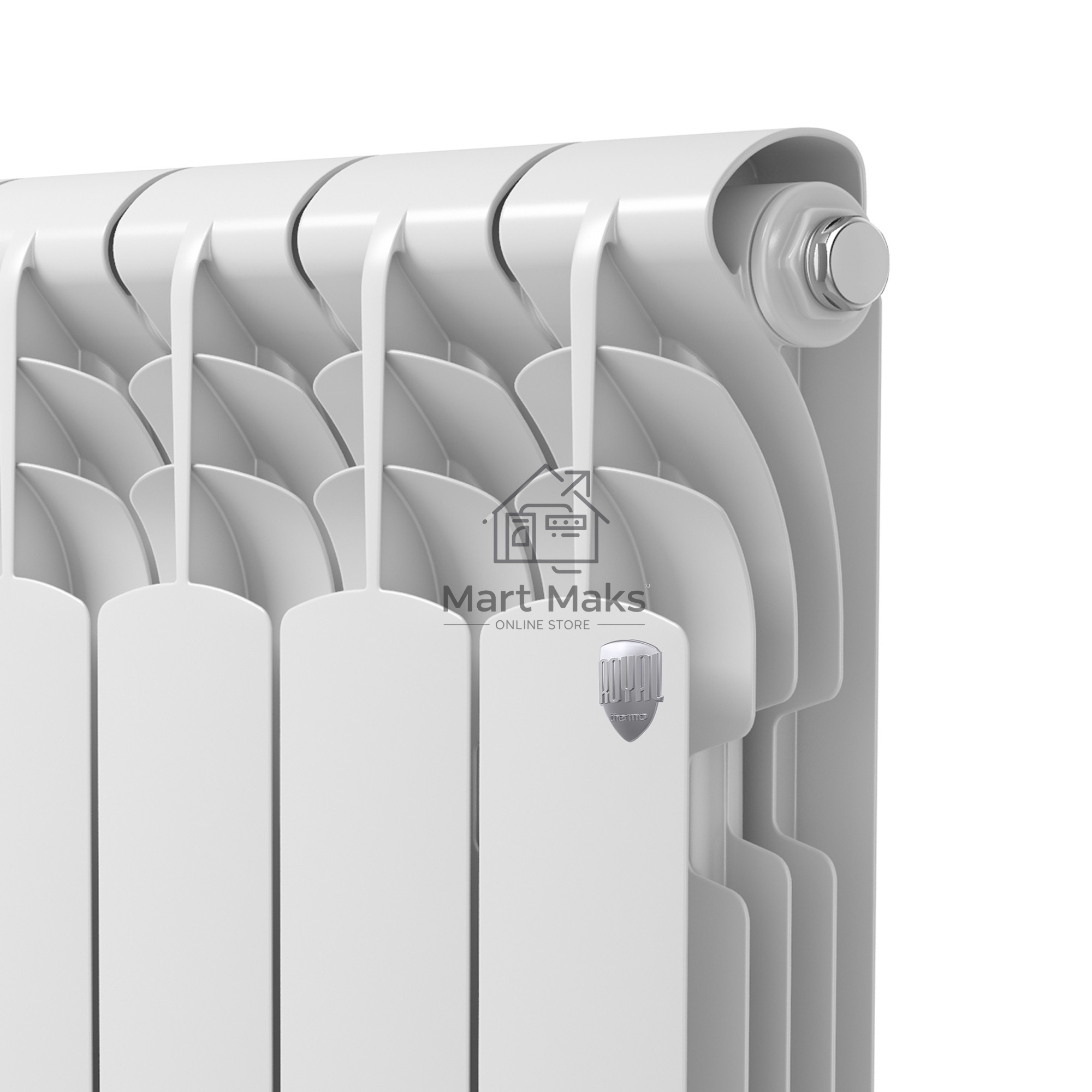 Радиатор алюминиевый Royal Thermo Revolution A 500 - 4 секц.