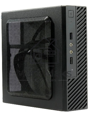 Компьютерный корпус Slim Case Powerman ME100S-BK front fan 4cm, 120W adapter, Mini ITX, VESA