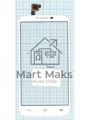 Сенсорное стекло (тачскрин) для Alcatel One Touch Pop C9 7047D, белое