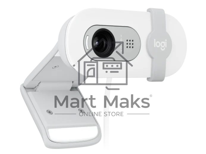 Веб-камера Logitech Webcam Brio 100, 1920x1080, OFF-WHITE, защитная шторка, 960-001617
