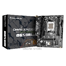 Материнская плата MAXSUN Challenger B650M WIFI, AM5, AMD B650, 2xDDR5, 3xSATA, 1xM.2, 1xPCIe 4.0 x16, DisplayPort, HDMI, 1x1Gb LAN, Wi-Fi 5, Bluetooth, 3x3.5 мм, 5.1, microATX
