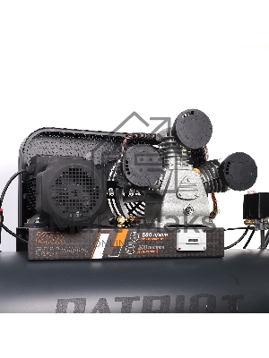 Компрессор Patriot KRX 580 L200 D, поршневой, ременной, масляный, 580 л/мин, 200 л, 10 бар, 3 кВт, 400 В