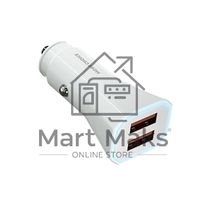 Автомобильная зарядка (от прикуривателя) MORE CHOICE (4610196406249) AC24 белый