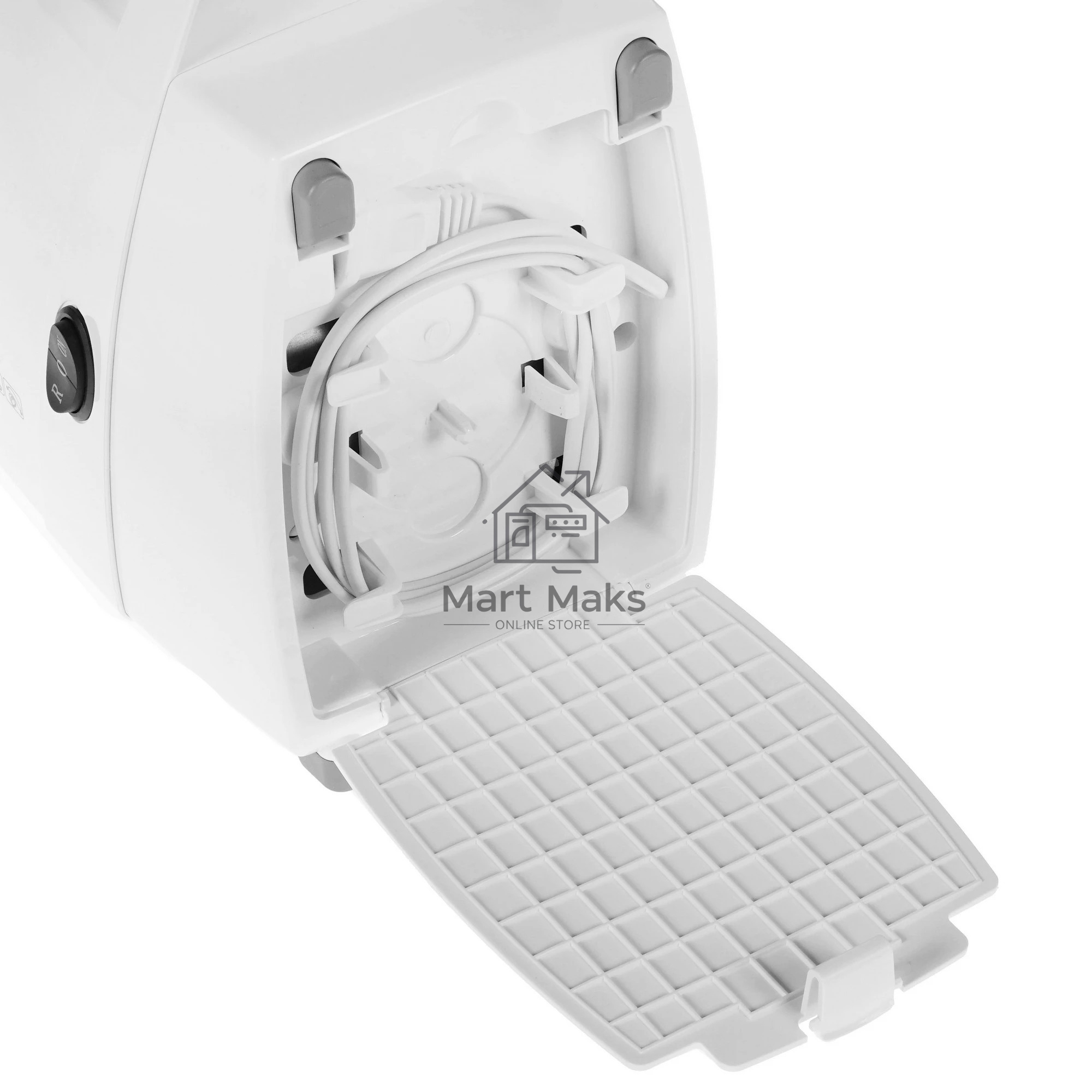 Мясорубка электрическая Аксион М33.01 белый, 1500 Вт, 1.7 кг/мин, реверс, защита от перегрузки, насадки - 3