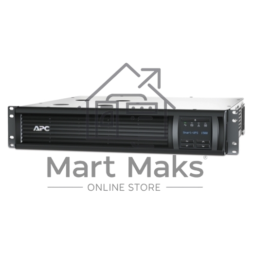 Источник бесперебойного питания APC Smart-UPS 1500VA/1000W, RM 2U, Line-Interactive, LCD, Out: 220-240V 4xC13 (2-Switched), SmartSlot, USB, SmartConnect, черный, 1 year warranty (REP: SMT1500RMI2U)