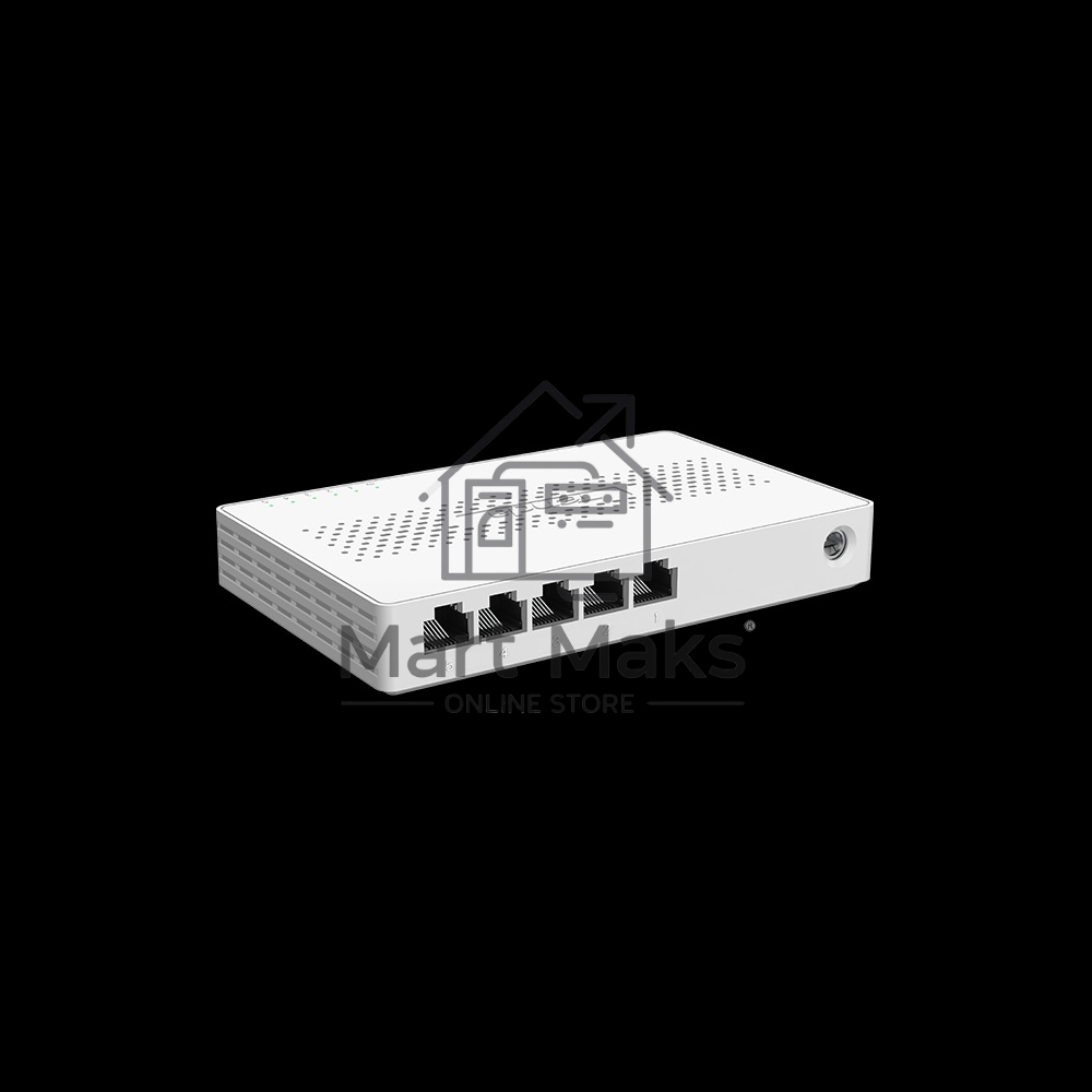 Коммутатор неуправляемый Tenda SM105, 5 портов, 5x2,5Гбит/с, настольный, пластиковый корпус