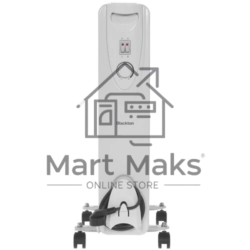 Масляный обогреватель Blackton Bt OH1111 (9 секций), белый, 2000 Вт, 20 м2, механический термостат