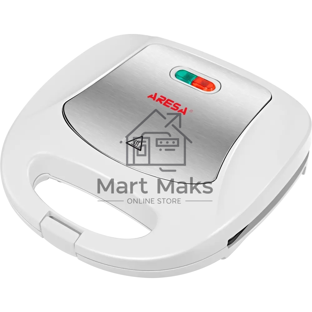 Сэндвичница Aresa AR-1205. 750 Вт. Термостойкий пластик со вставками из хромированной стали. Две сэндвичные формы.