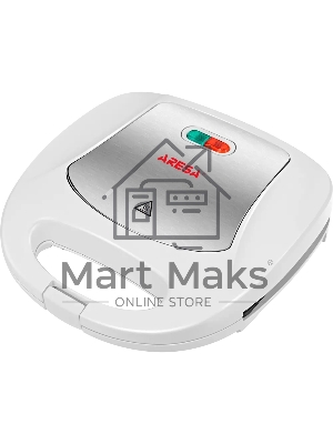 Сэндвичница Aresa AR-1205. 750 Вт. Термостойкий пластик со вставками из хромированной стали. Две сэндвичные формы.