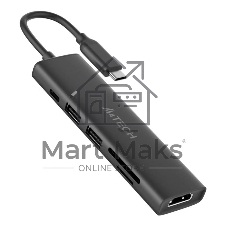 USB-концентратор A4Tech DST-60C, USB Type-C, USB/HDMI/SD, USB Type-C