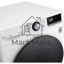Стиральная машина LG F4Y6RYGYWV белая, загрузка фронтальная 10 кг, 1400 об/мин, класс A