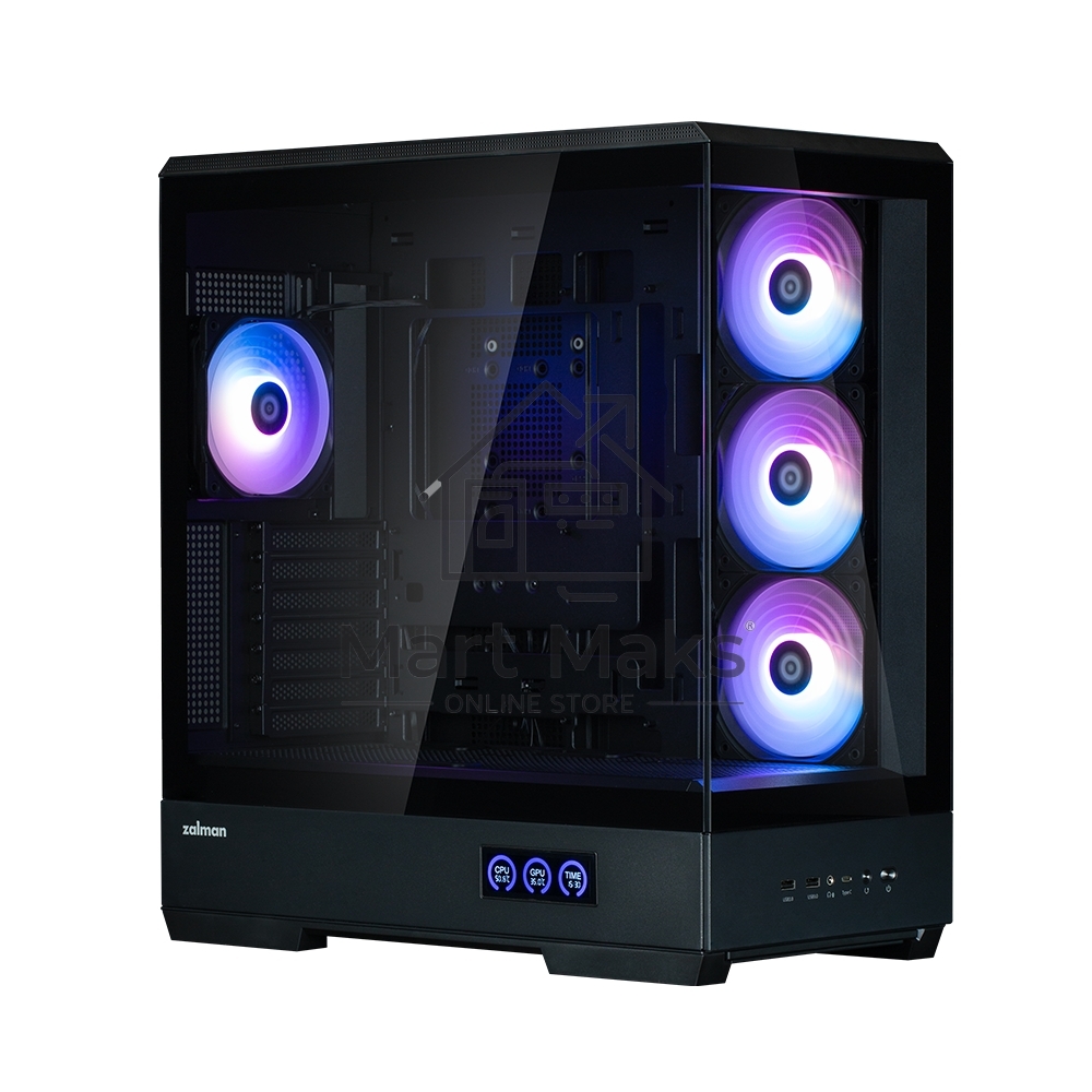 Компьютерный корпус ZALMAN P50 DS, ATX, BLACK, WINDOW, 2x3.5