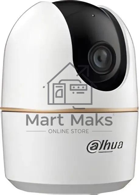 Мини-PT IP-видеокамера DAHUA DH-IPC-H4AP-0360B с Wi-Fi 2.4ГГц 4Мп, 1/3” CMOS, объектив 3.6мм, видеоаналитика, ИК до 10м
