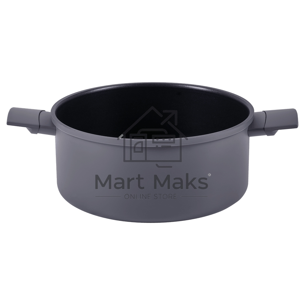 Кастрюля Maunfeld ASTRID MF20ASTR1CR из кованого алюминия со стеклянной крышкой, 20 см,3 л