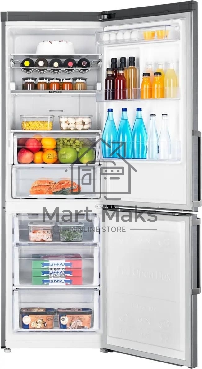 Холодильник Samsung RB33J3515S9/EF серебристый двухкамерный 231/108л морозилка снизу, No Frost