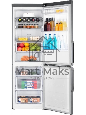 Холодильник Samsung RB33J3515S9/EF серебристый двухкамерный 231/108л морозилка снизу, No Frost