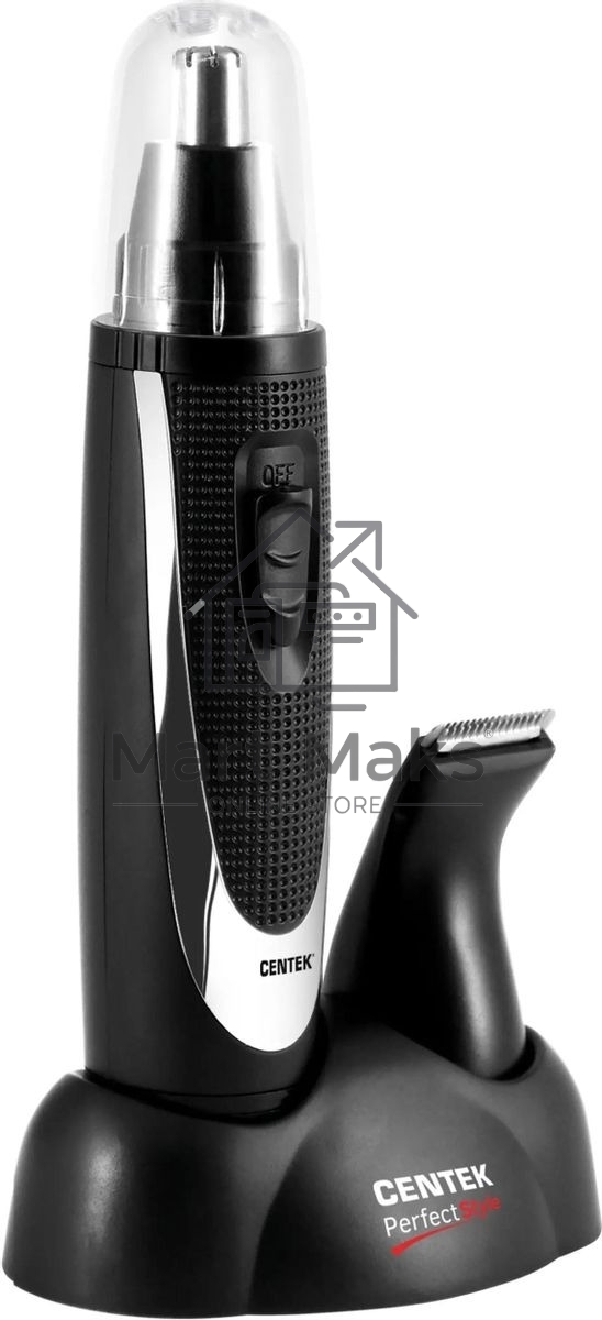Триммер Centek CT-2177 черный/серебристый