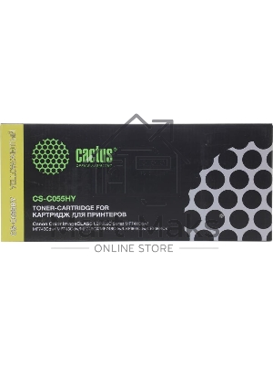 Картридж лазерный Cactus CS-C055HY желтый (5900 стр.) для Canon LBP663Cdw/LBP664Cx/MF746Cx/MF742Cdw/MF744Cdw