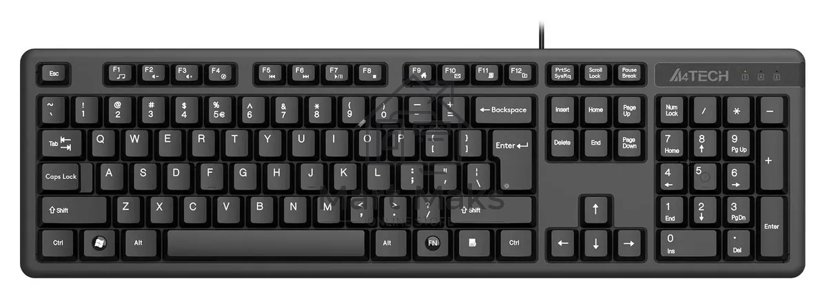 Клавиатура A4Tech KR-3 проводная, USB, черный