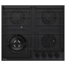 Газовая варочная поверхность Korting HG 6235 CTN, 4 конфорки, металл, 8500 Вт