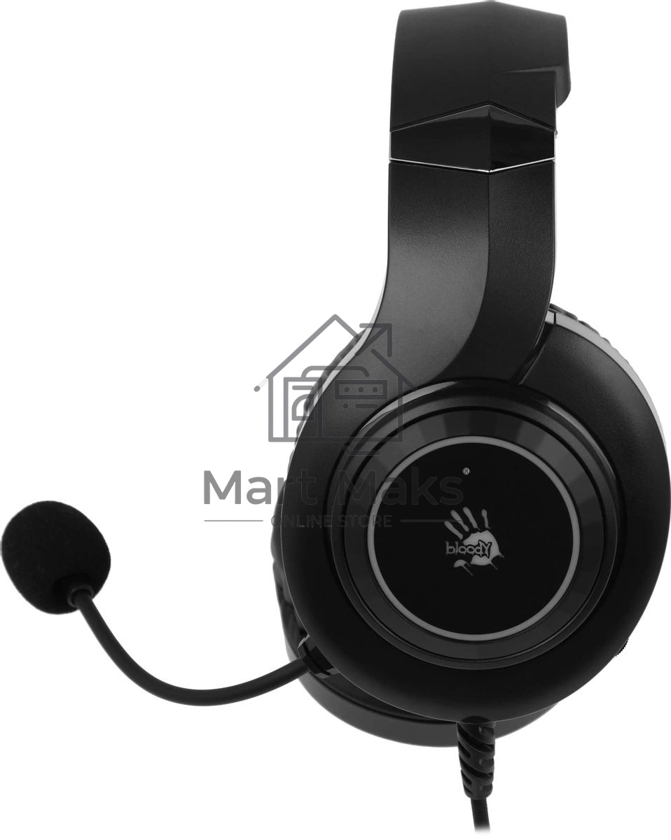 Гарнитура проводная с микрофоном A4 Bloody G220S черный 2м мониторные USB оголовье (G220S USB, BLACK)