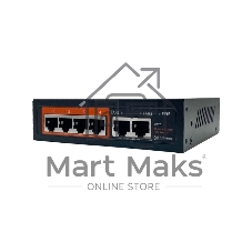 Коммутатор Optimus U1IC-4F/2F, 4×100 Мбит/с PoE+ + 2×100 Мбит/с Uplink, настраиваемый