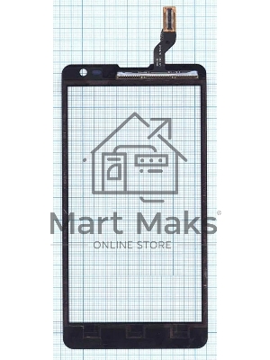 Сенсорное стекло (тачскрин) для LG Optimus L9 II D605, черное