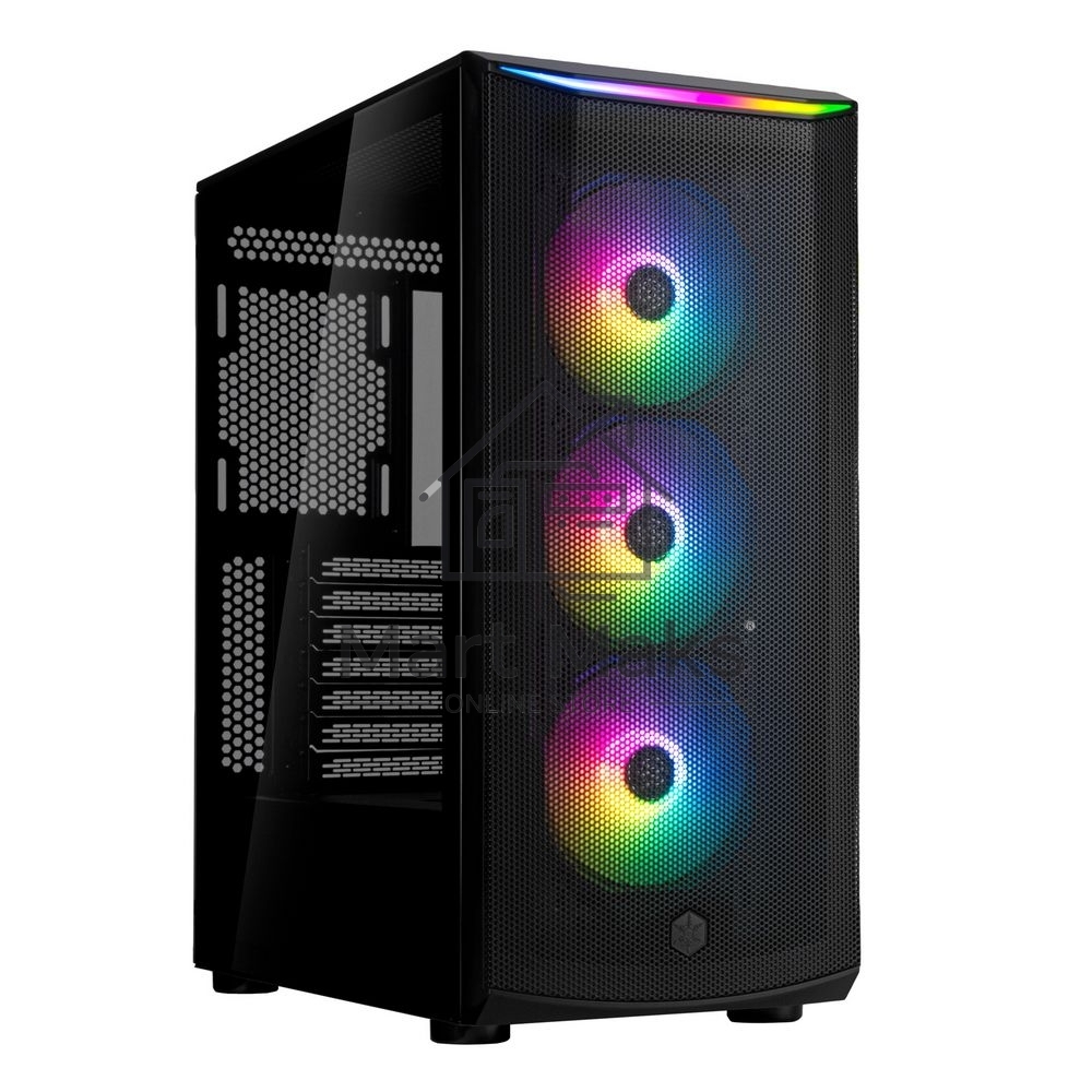 Компьютерный корпус Silverstone G41FA512ZBG0020 High airflow ATX mid-tower chassis with dual radiator support and ARGB lighting High airflow ATX mid-tower chassis with dual radiator support and ARGB lighting