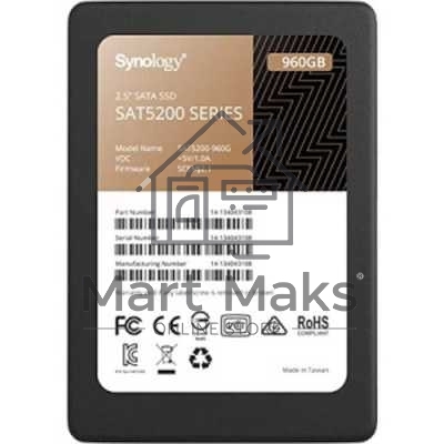 Накопитель SSD Synology SAT5220-960G, 960Gb, SATA III, 2.5