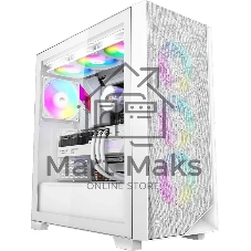 Компьютерный корпус PcCooler C3D510 WH ARGb белый без БП ATX 3x120мм 2xUSB3.0 1xUSB3.1 audio bott PSU