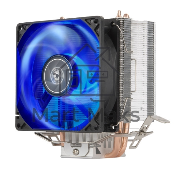 Кулер универсальный Silverstone SST-KR03 Kryton CPU Cooler, low noise, silent hydraulic bearing 92mm blue LED fan, universal Socket compatibility